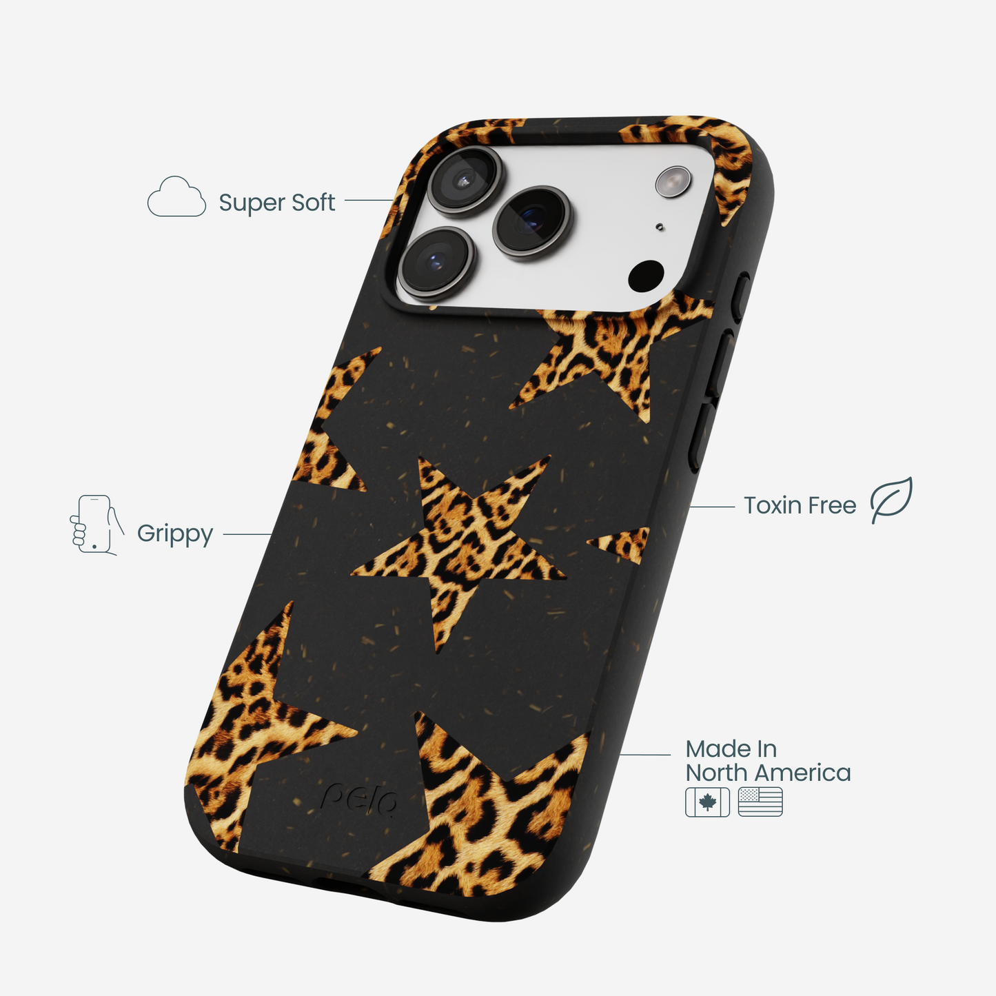 Black Jaguar Stars iPhone 17 Pro Case