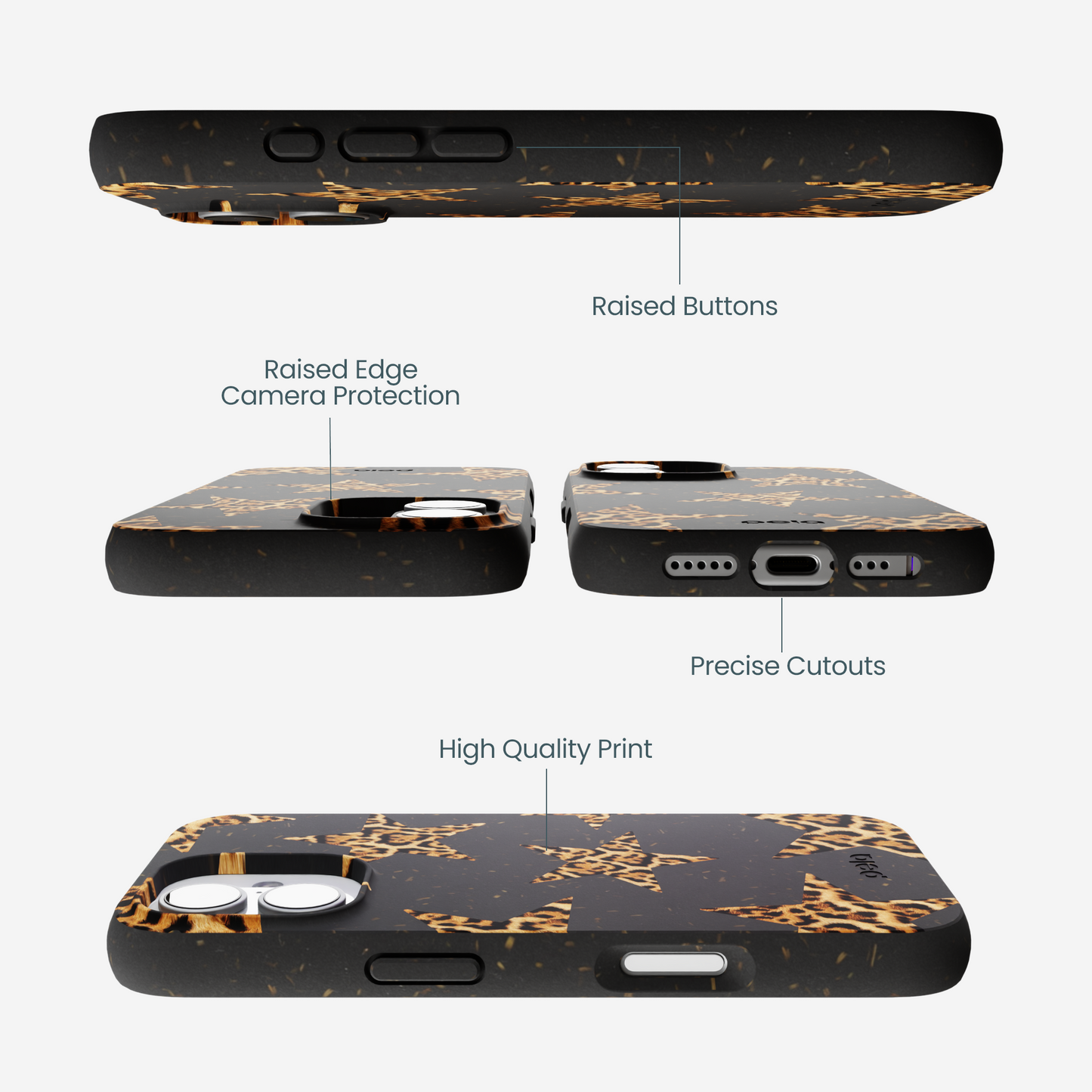 Black Jaguar Stars iPhone 17 Case