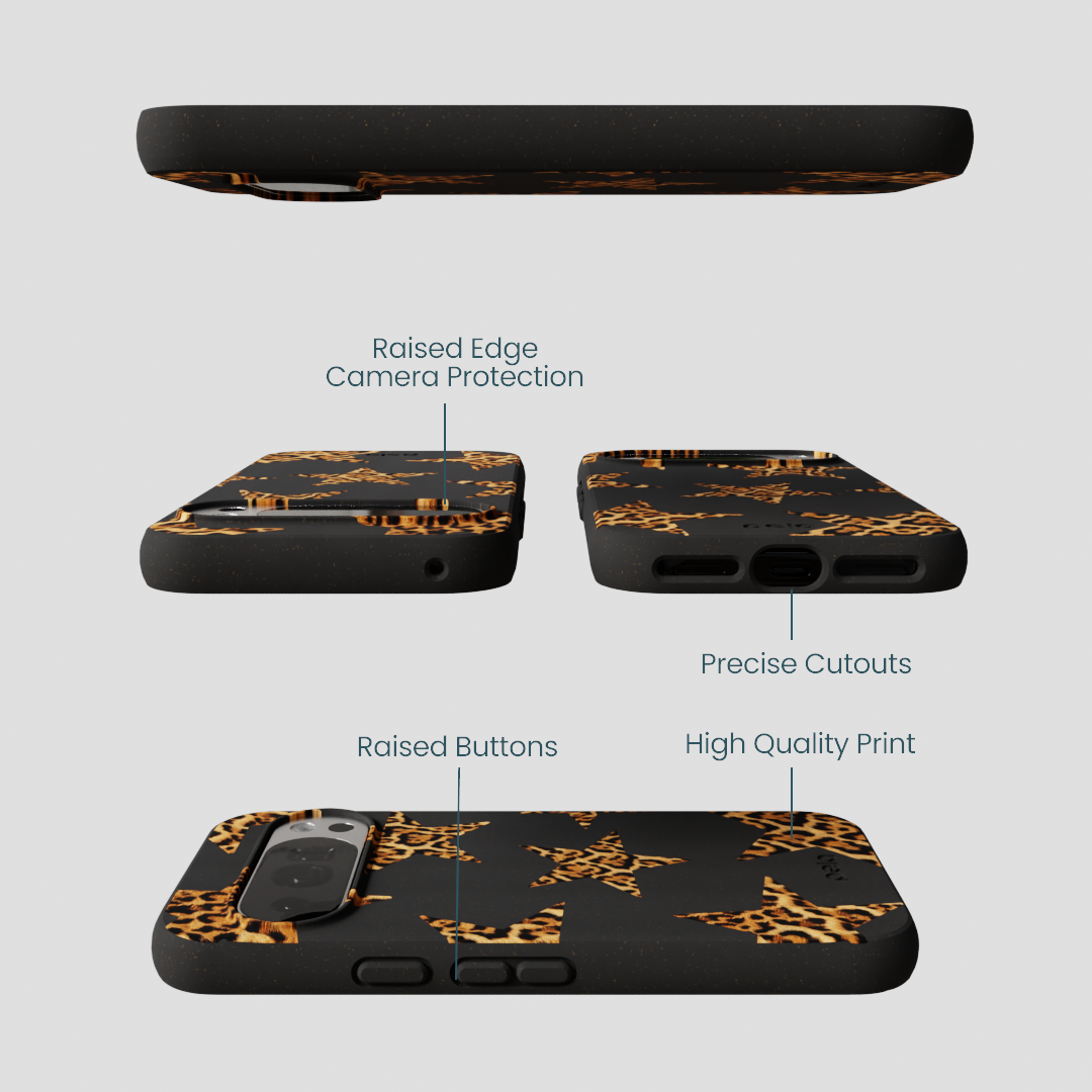 Black Jaguar Stars Google Pixel 10/10 Pro Case