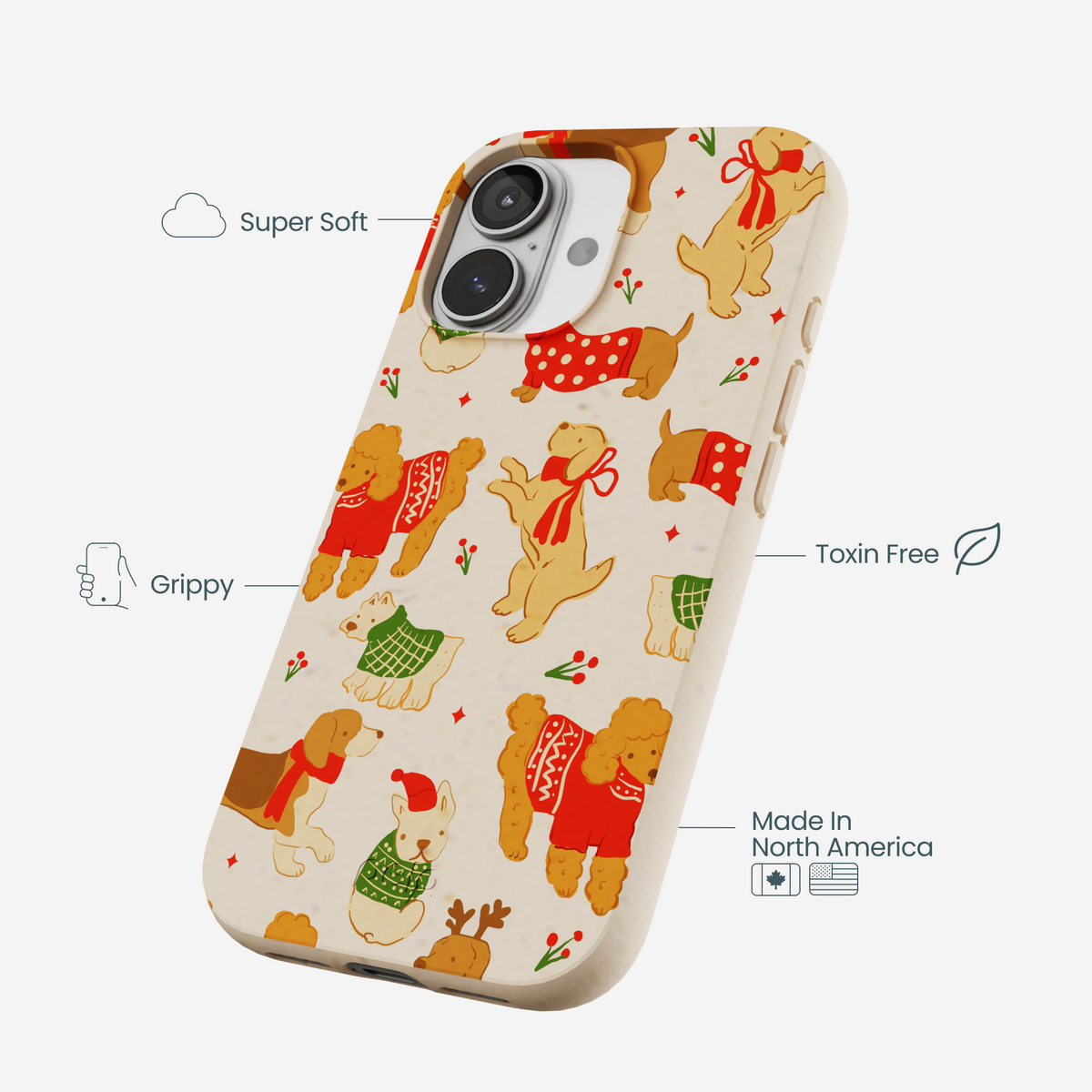 Seashell Jolly Doggos iPhone 17 Case