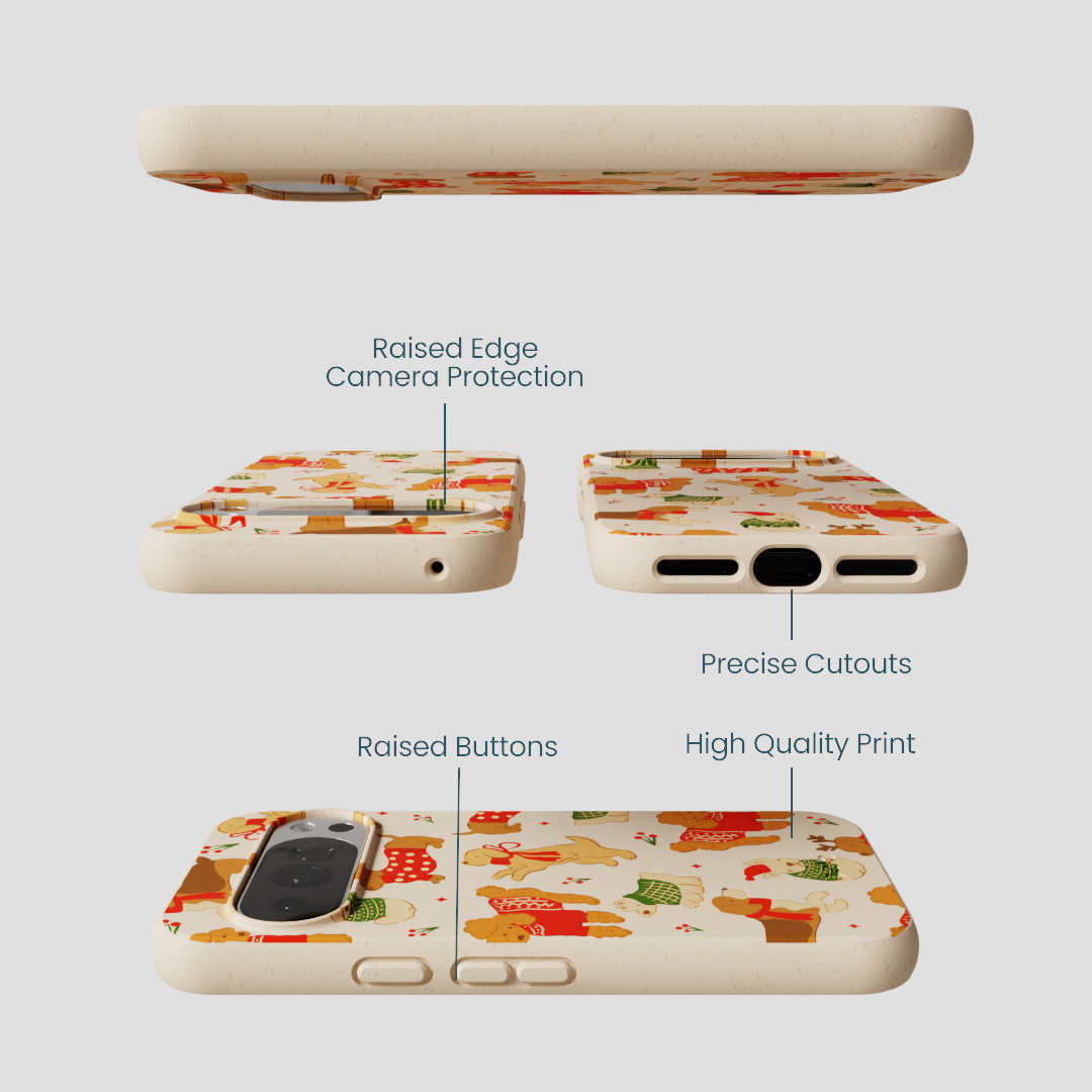 Seashell Jolly Doggos Google Pixel 10/10 Pro Case