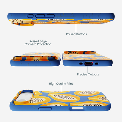 Electric Blue Juicy Papayas iPhone Air Case
