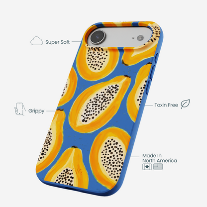 Electric Blue Juicy Papayas iPhone Air Case