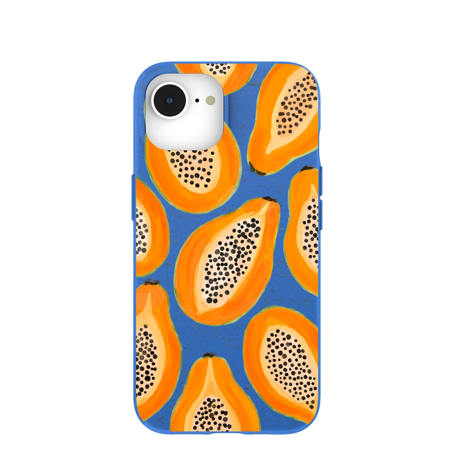 Electric Blue Juicy Papayas iPhone 16e/17e Case