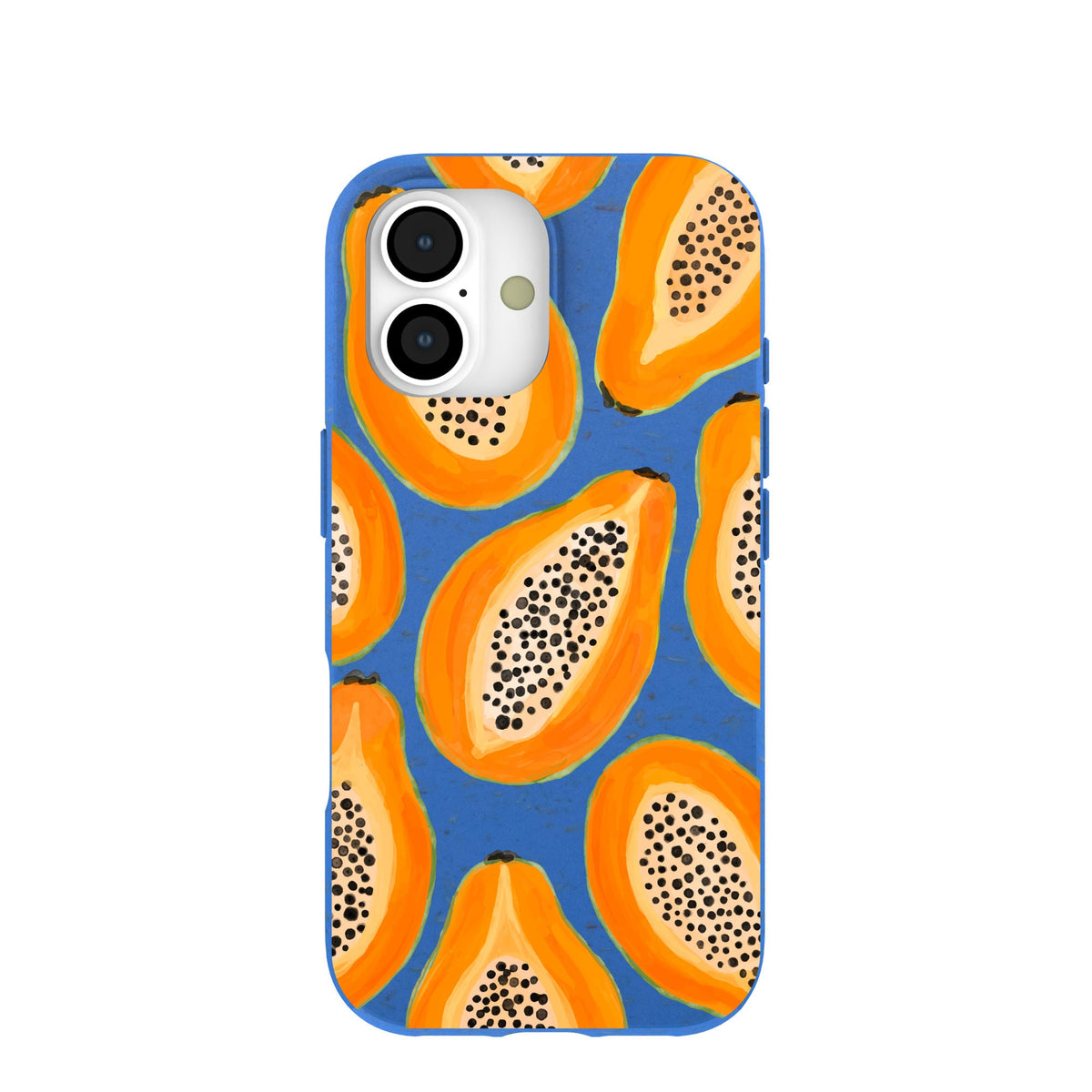 Electric Blue Juicy Papayas iPhone 17 Case
