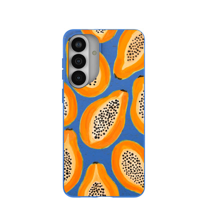 Electric Blue Juicy Papayas Samsung Galaxy S26+(Plus) Case
