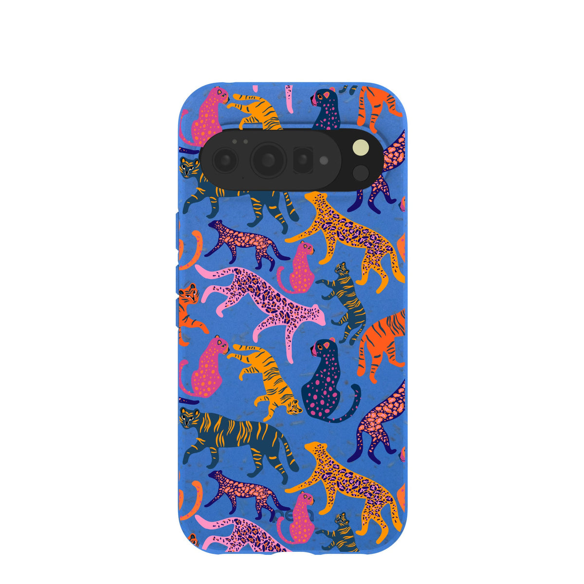 Electric Blue Jungle Cat Google Pixel 10 Pro XL Case