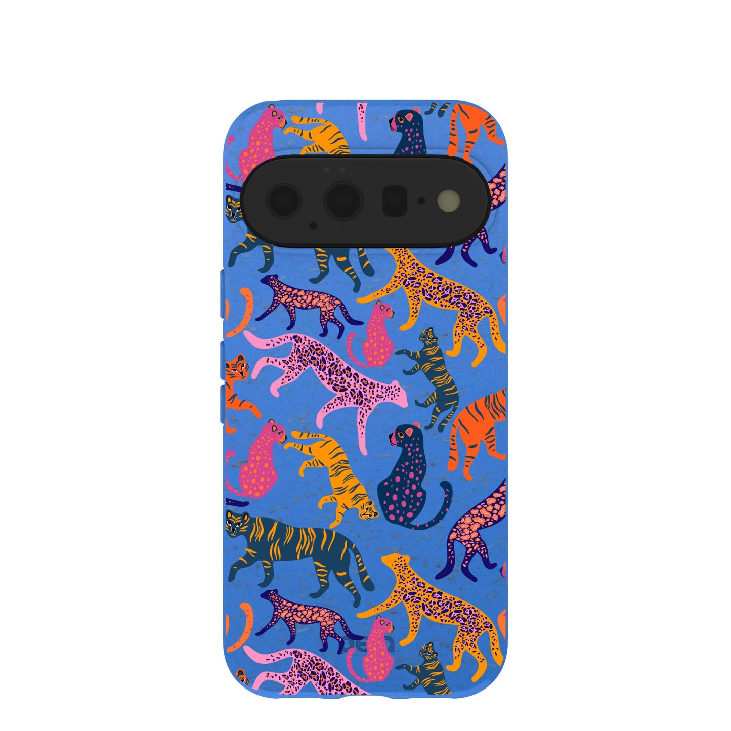 Electric Blue Jungle Cat Google Pixel 11 Case