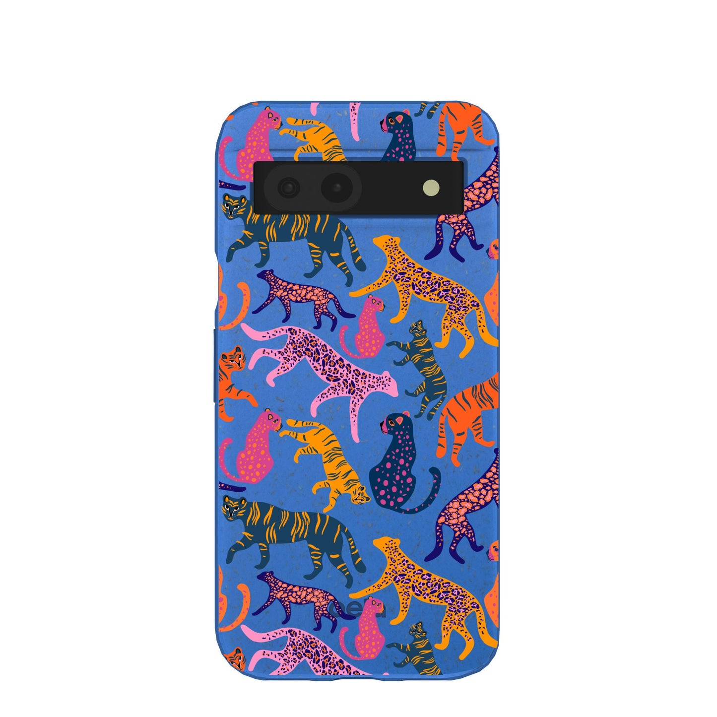 Electric Blue Jungle Cat Google Pixel 8a Case
