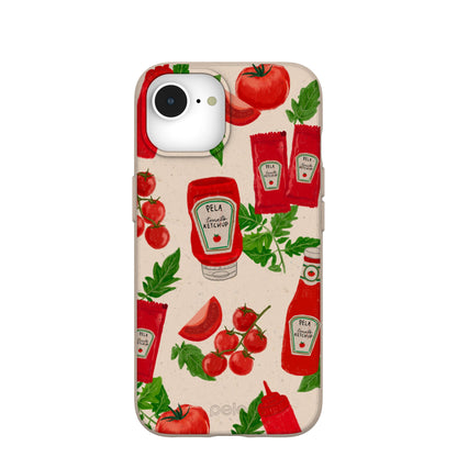 Seashell Ketchup Party iPhone 16e/17e Case