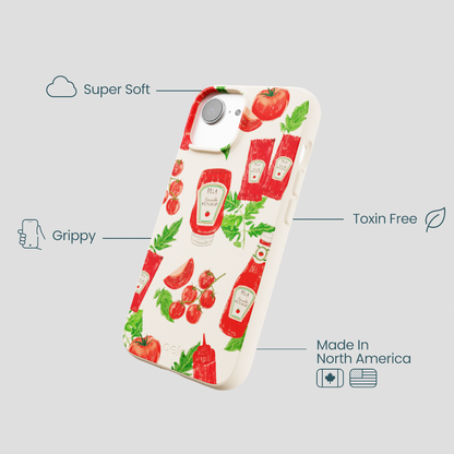 Seashell Ketchup Party iPhone 16e/17e Case