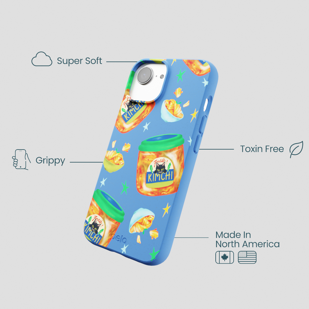 Electric Blue Kimchi Club iPhone 16e/17e Case