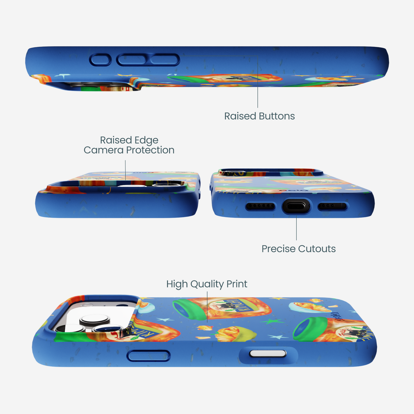 Electric Blue Kimchi Club iPhone 17 Pro Max Case