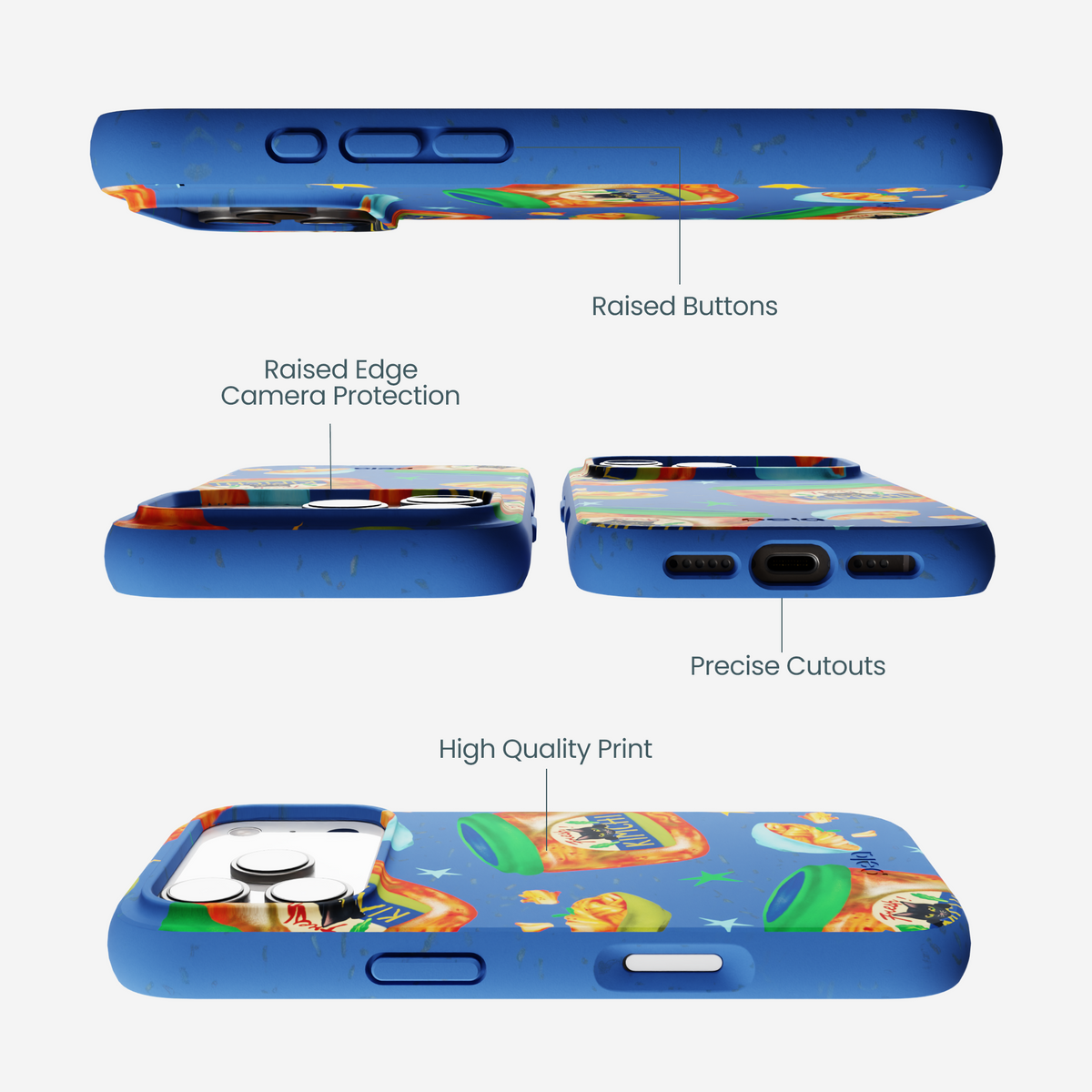 Electric Blue Kimchi Club iPhone 17 Pro Case