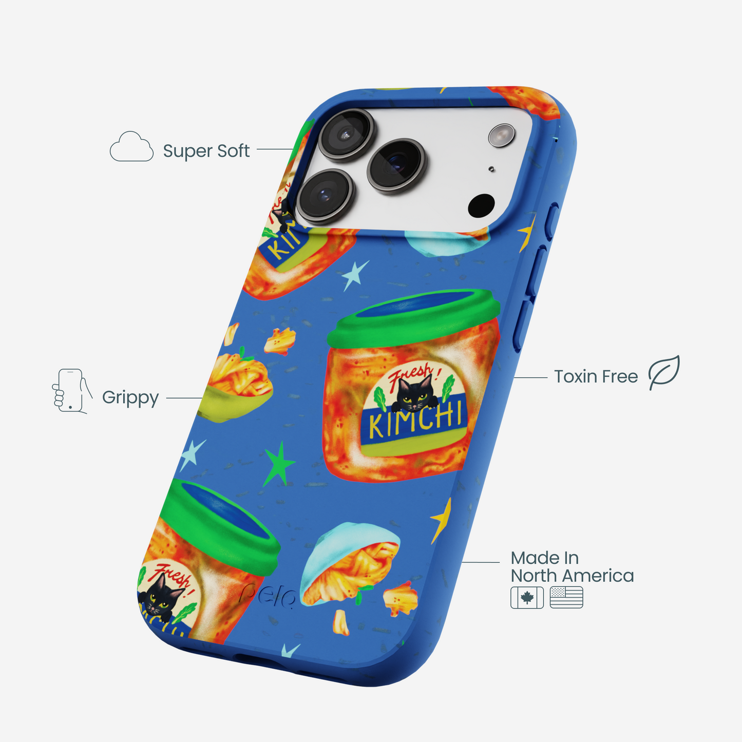 Electric Blue Kimchi Club iPhone 17 Pro Case