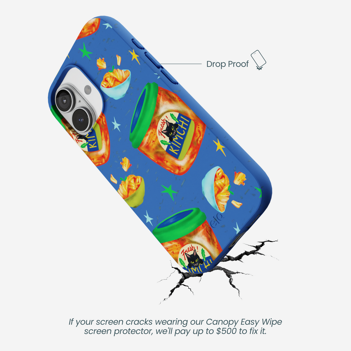 Electric Blue Kimchi Club iPhone 17 Case