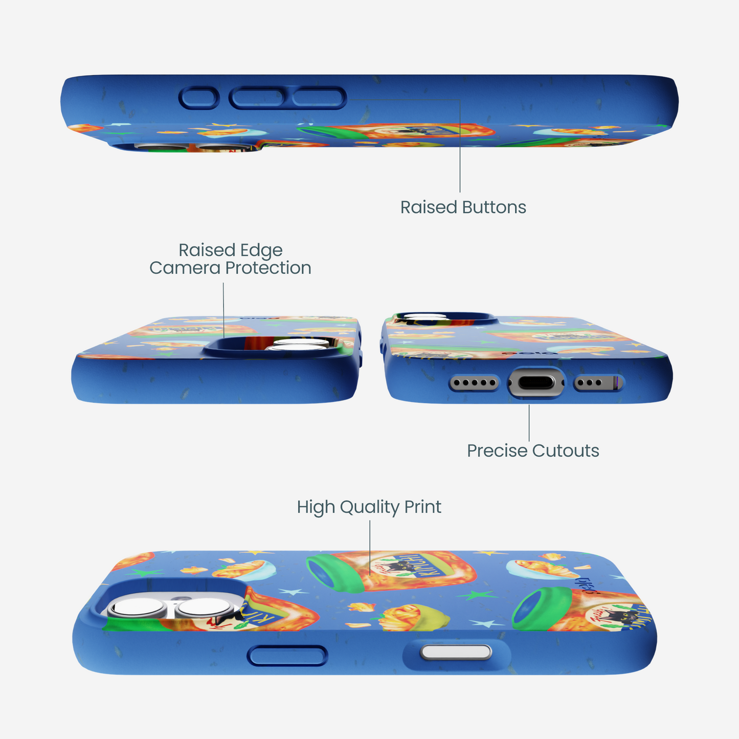 Electric Blue Kimchi Club iPhone 17 Case