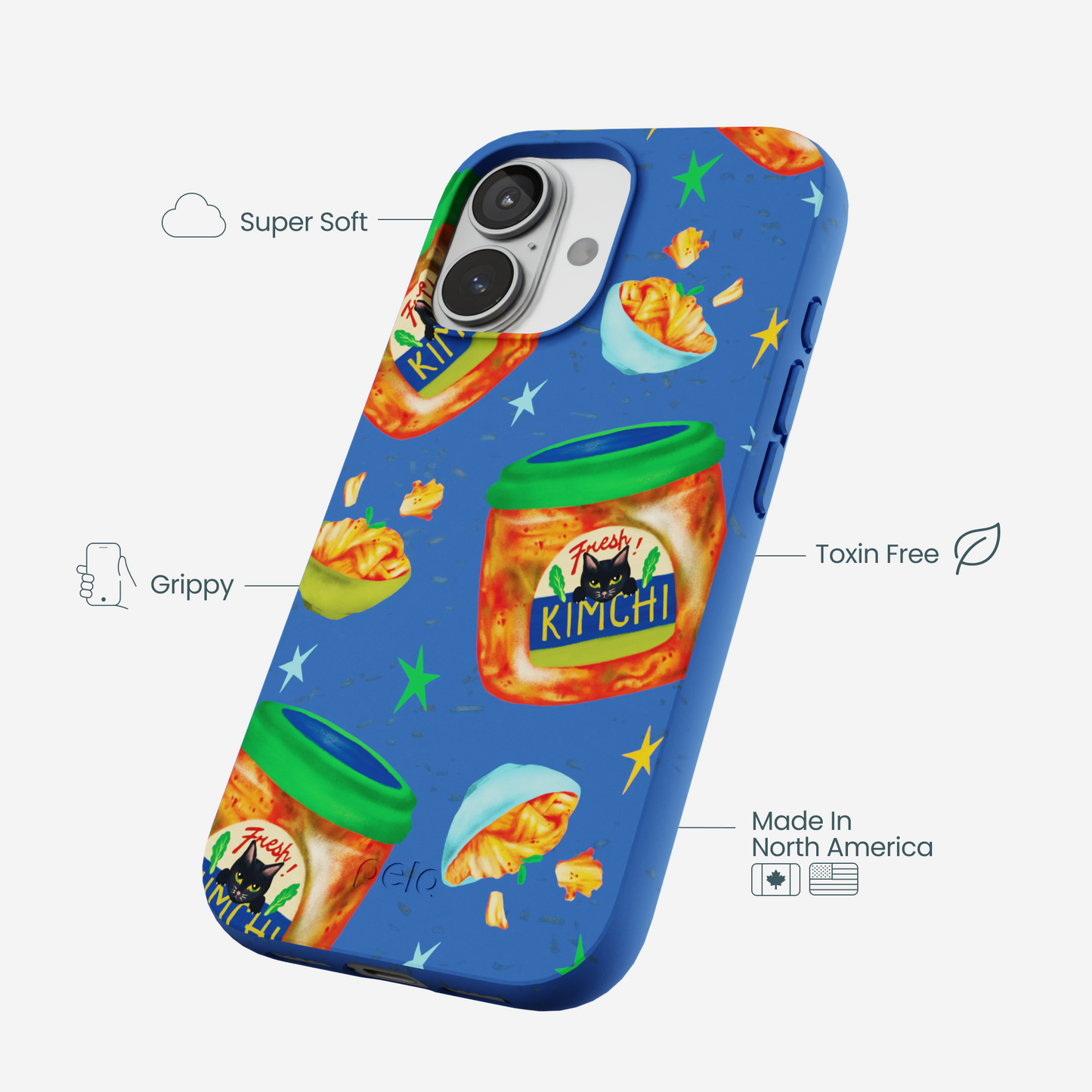 Electric Blue Kimchi Club iPhone 17 Case