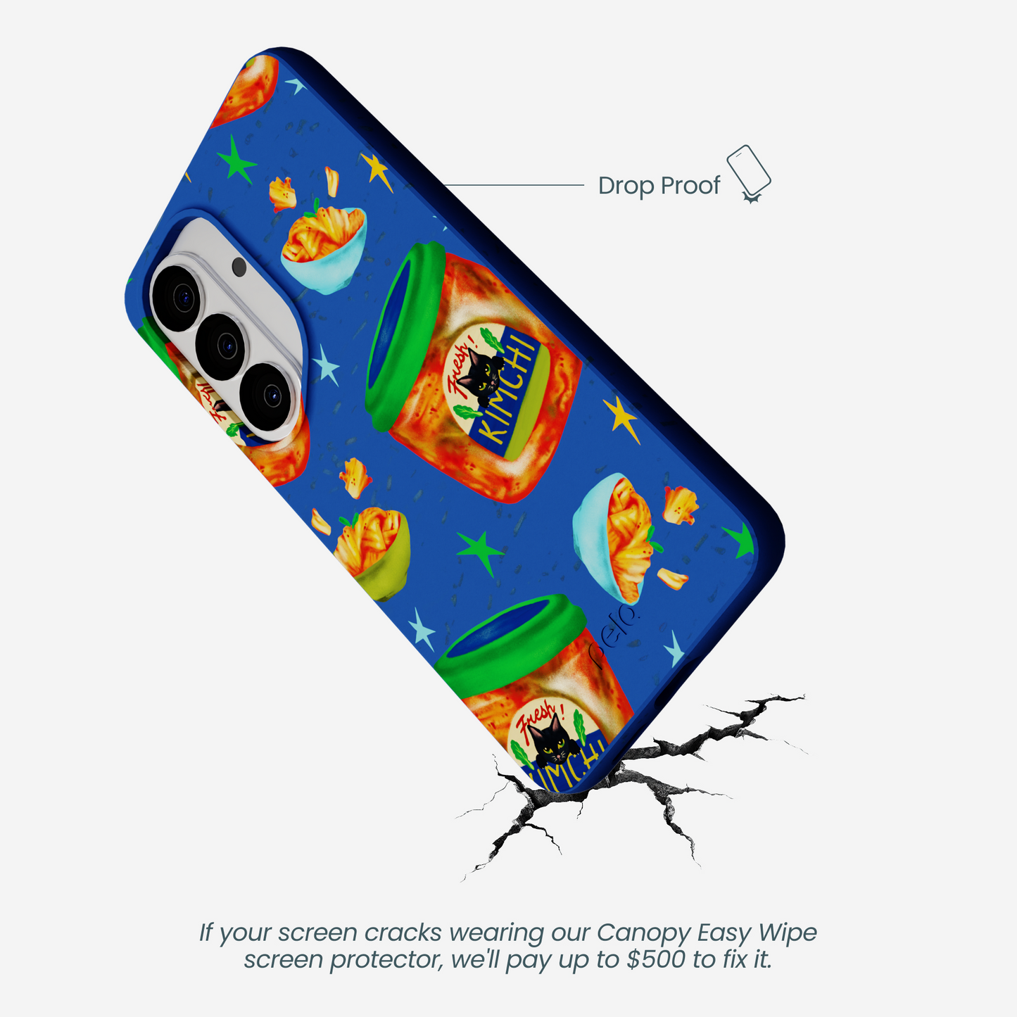 Electric Blue Kimchi Club Samsung Galaxy S26 Case