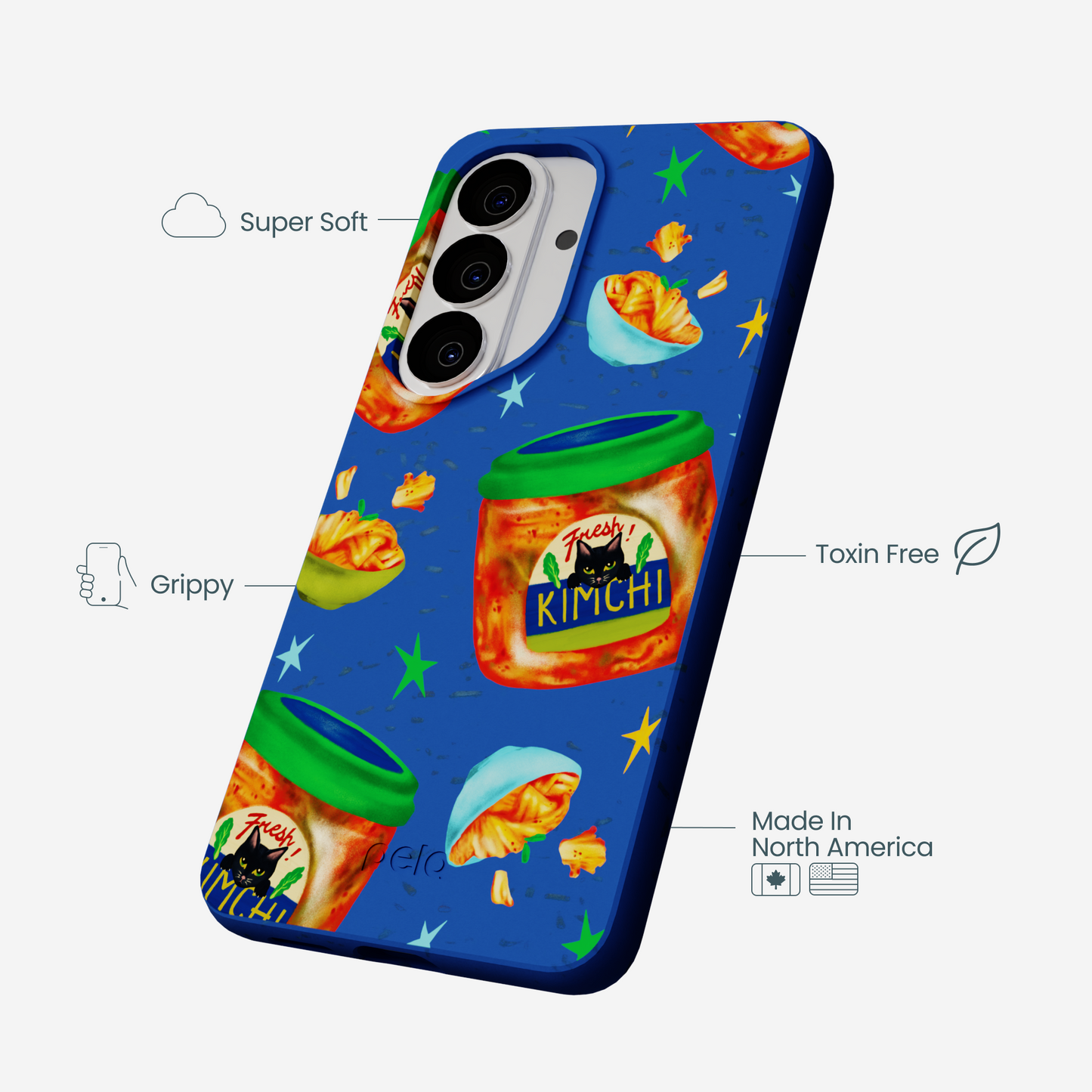 Electric Blue Kimchi Club Samsung Galaxy S26 Case