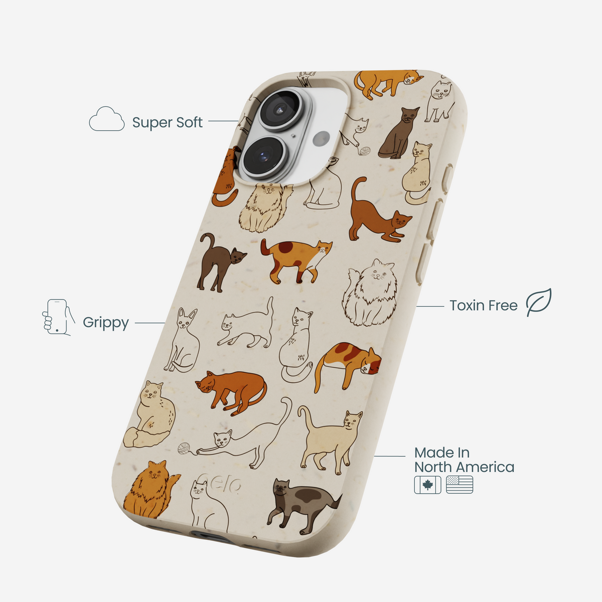 London Fog Kitty Cats iPhone 17 Case