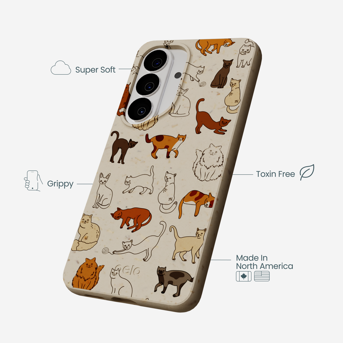 London Fog Kitty Cats Samsung Galaxy S26 Case