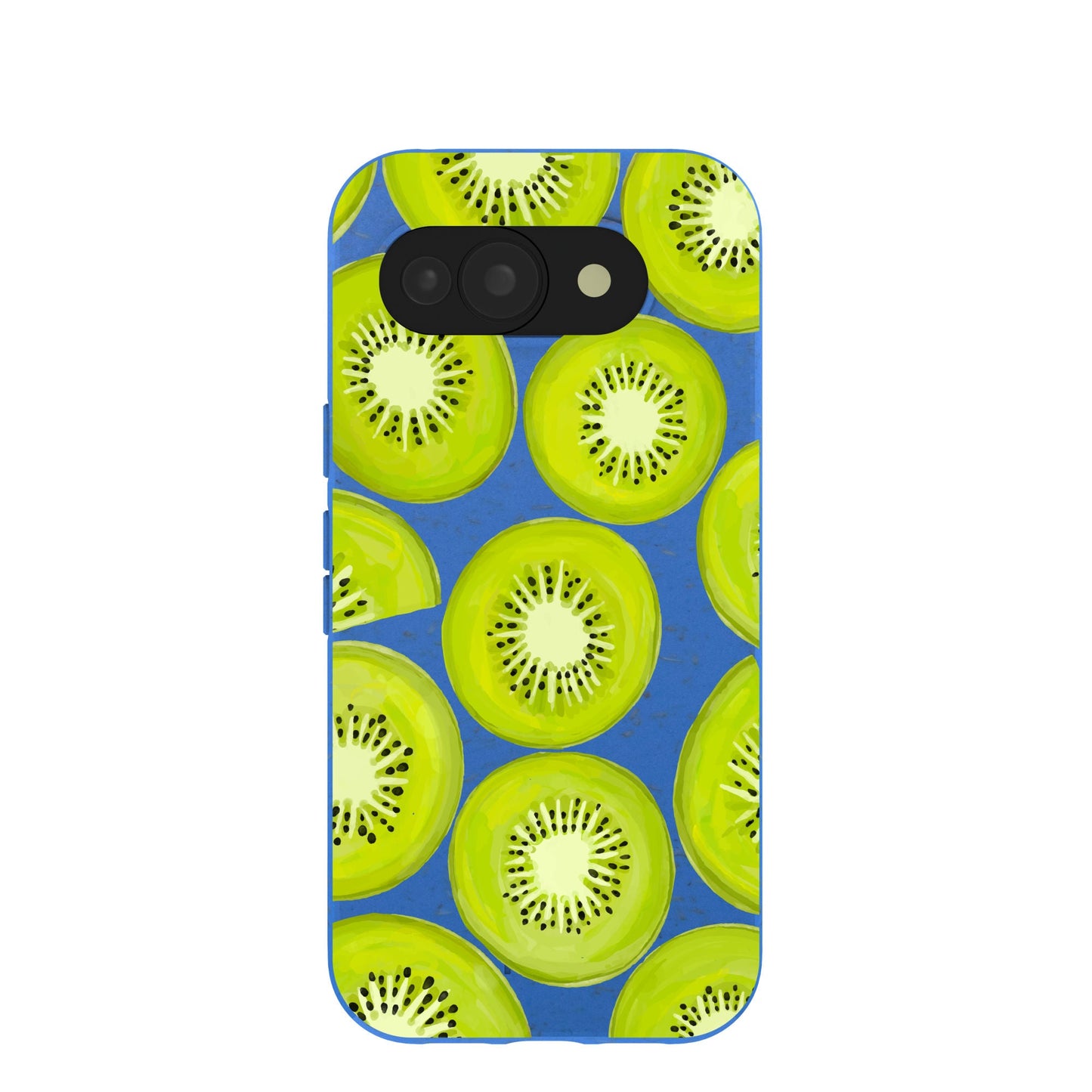 Electric Blue Kiwi Slices Google Pixel 10a Case