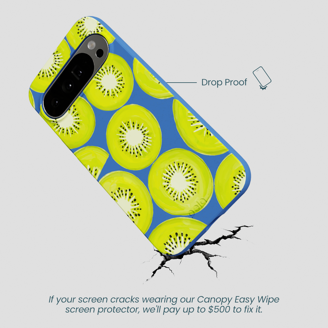 Electric Blue Kiwi Slices Google Pixel 10 Pro XL Case