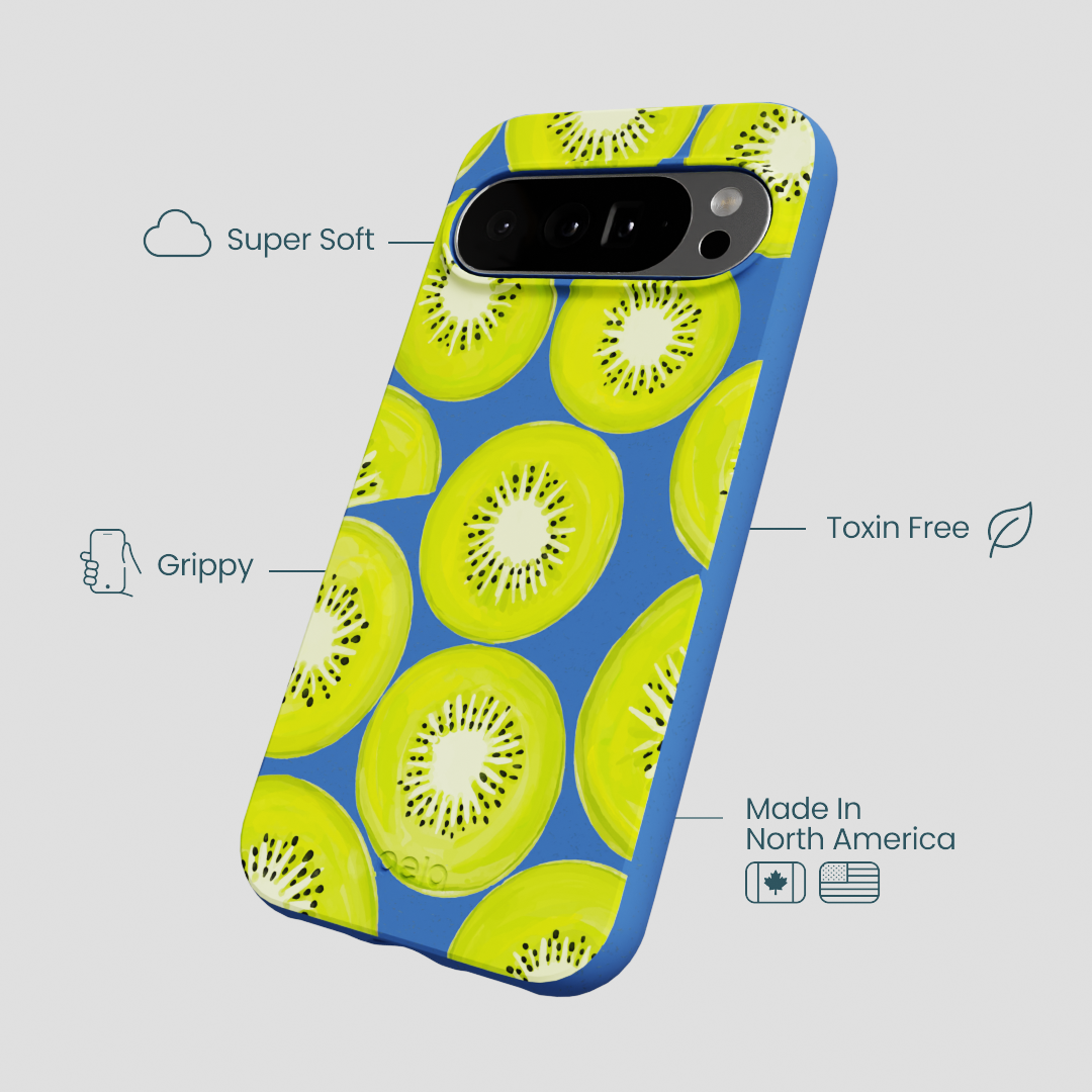 Electric Blue Kiwi Slices Google Pixel 10 Pro XL Case