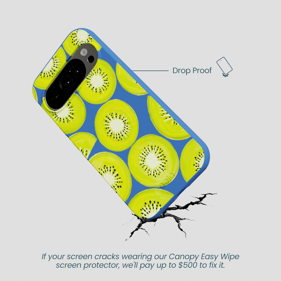 Electric Blue Kiwi Slices Google Pixel 10/10 Pro Case