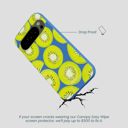 Electric Blue Kiwi Slices Google Pixel 10/10 Pro Case