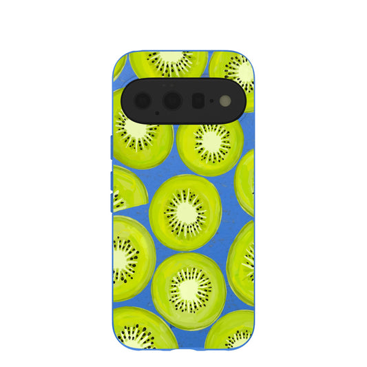 Electric Blue Kiwi Slices Google Pixel 11 Case