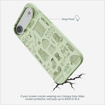 Sage Green Knit Nook iPhone Air Case