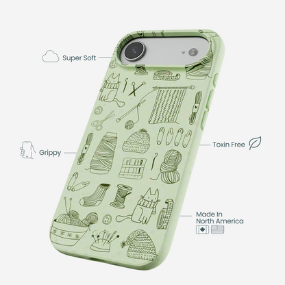 Sage Green Knit Nook iPhone Air Case