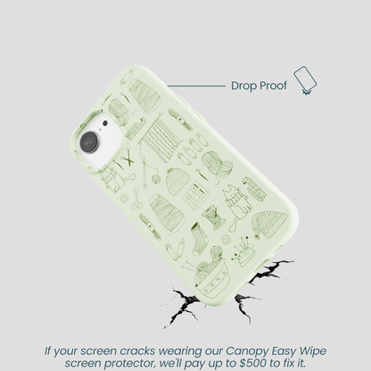 Sage Green Knit Nook iPhone 16e/17e Case