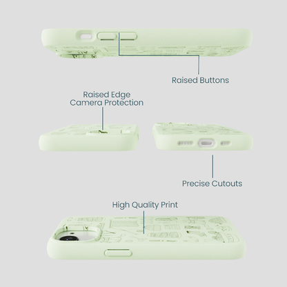 Sage Green Knit Nook iPhone 16e/17e Case