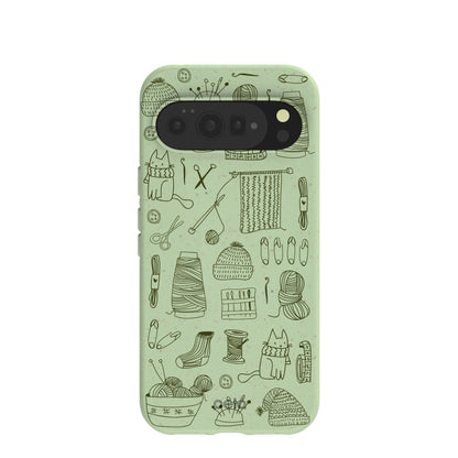 Sage Green Knit Nook Google Pixel 10 Pro XL Case