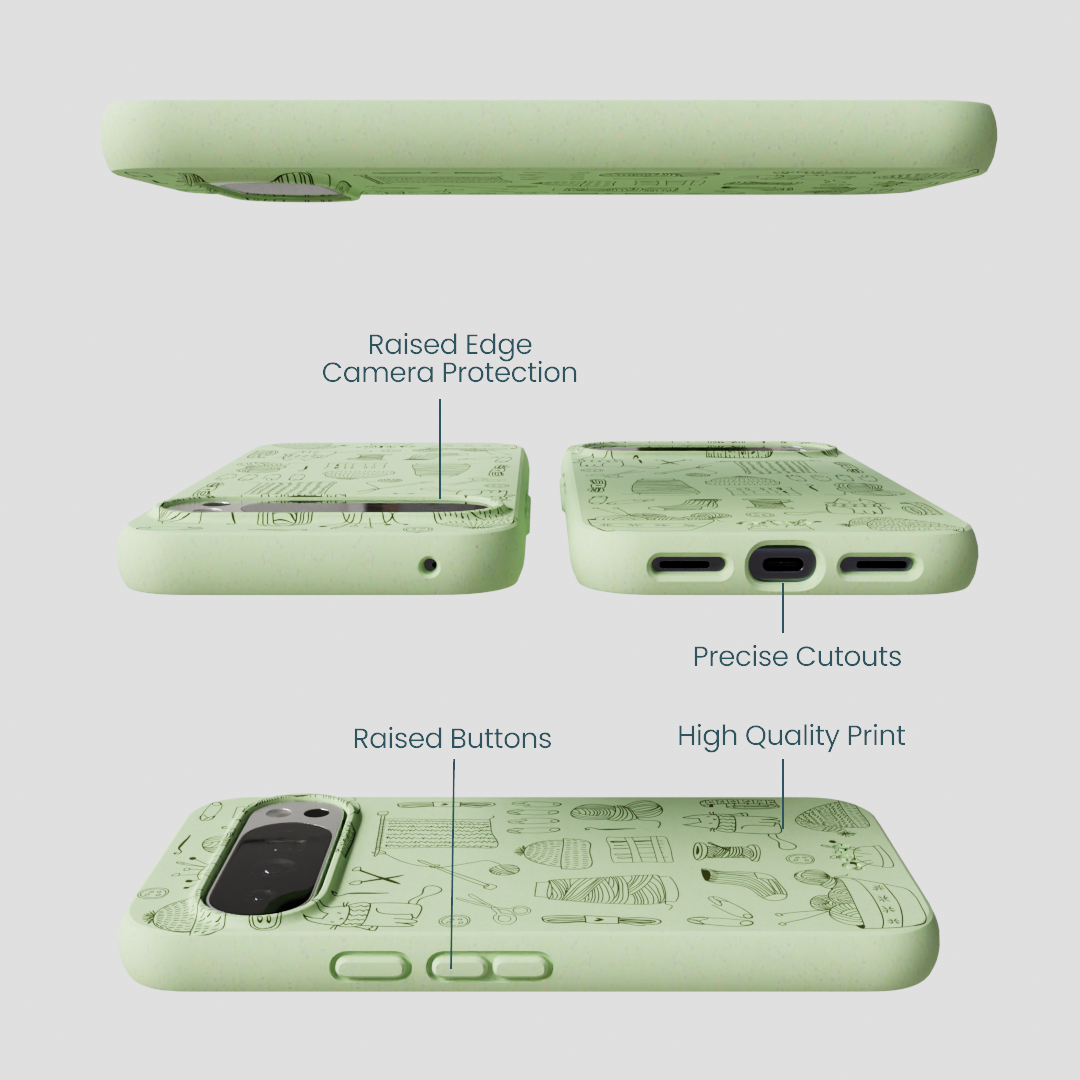 Sage Green Knit Nook Google Pixel 10 Pro XL Case