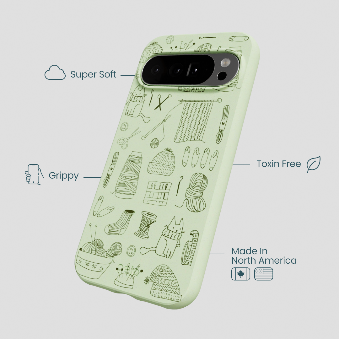 Sage Green Knit Nook Google Pixel 10 Pro XL Case
