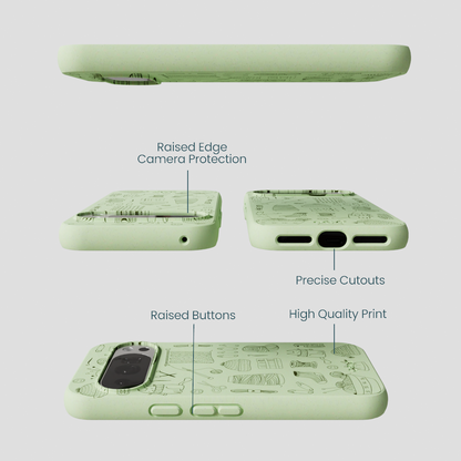 Sage Green Knit Nook Google Pixel 10/10 Pro Case