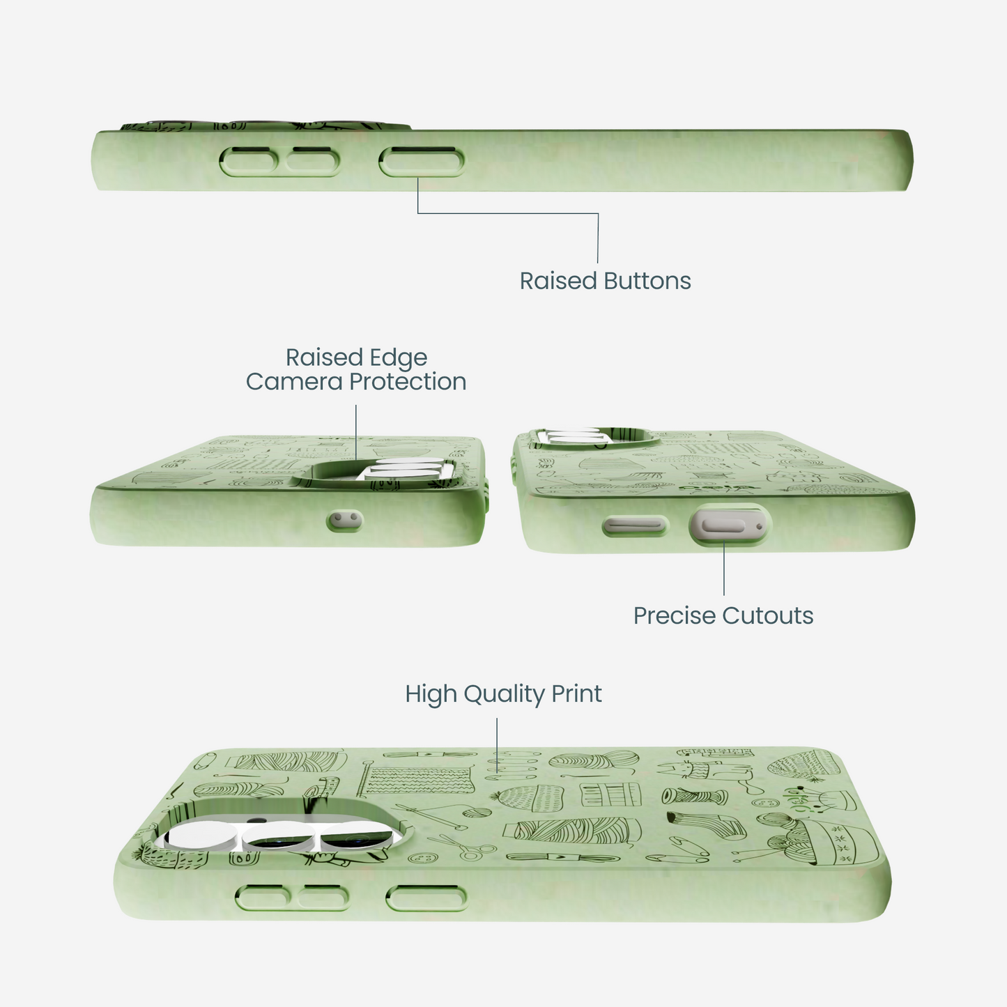 Sage Green Knit Nook Samsung Galaxy S26 Case