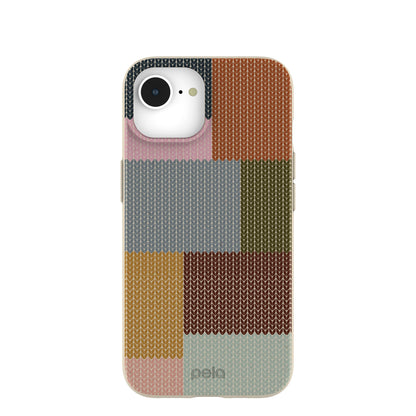 London Fog Knitted Patchwork iPhone 16e/17e Case