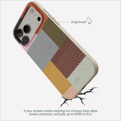 London Fog Knitted Patchwork iPhone 17 Pro Max Case