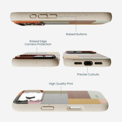 London Fog Knitted Patchwork iPhone 17 Pro Case