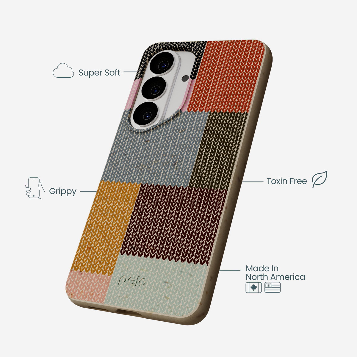 London Fog Knitted Patchwork Samsung Galaxy S26 Case