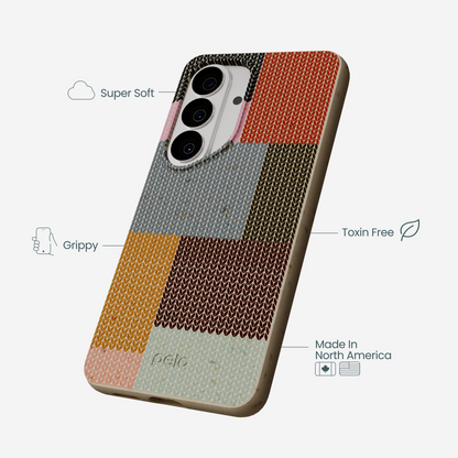London Fog Knitted Patchwork Samsung Galaxy S26 Case