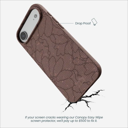 Chocolate Brown Lace Botanica iPhone Air Case