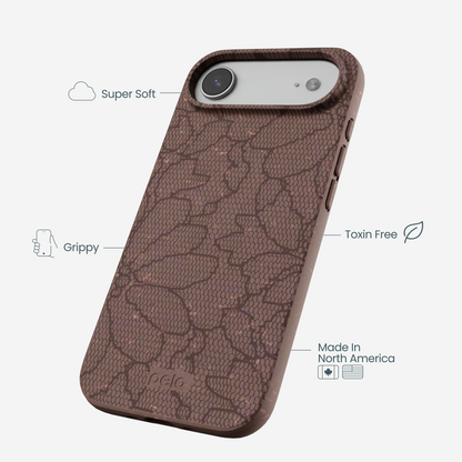 Chocolate Brown Lace Botanica iPhone Air Case