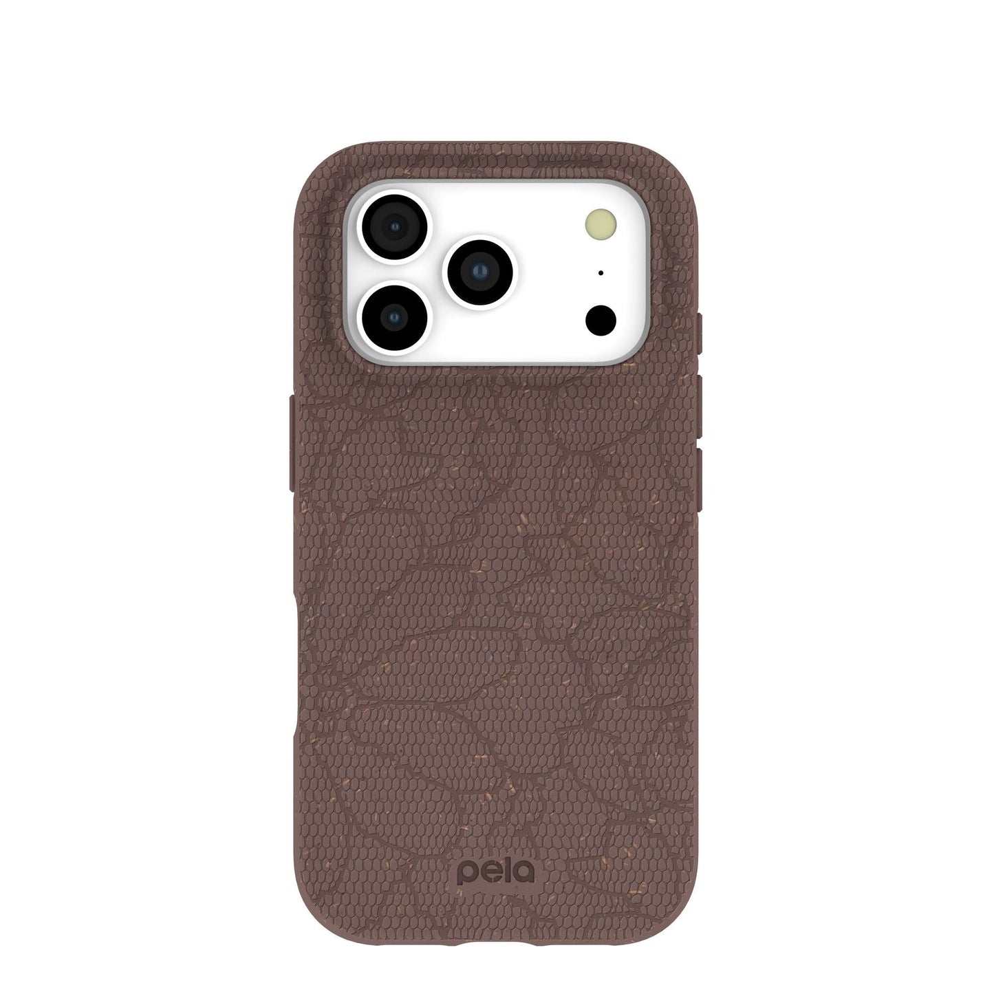 Chocolate Brown Lace Botanica iPhone 17 Pro Case