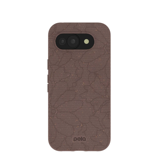 Chocolate Brown Lace Botanica Google Pixel 10a Case